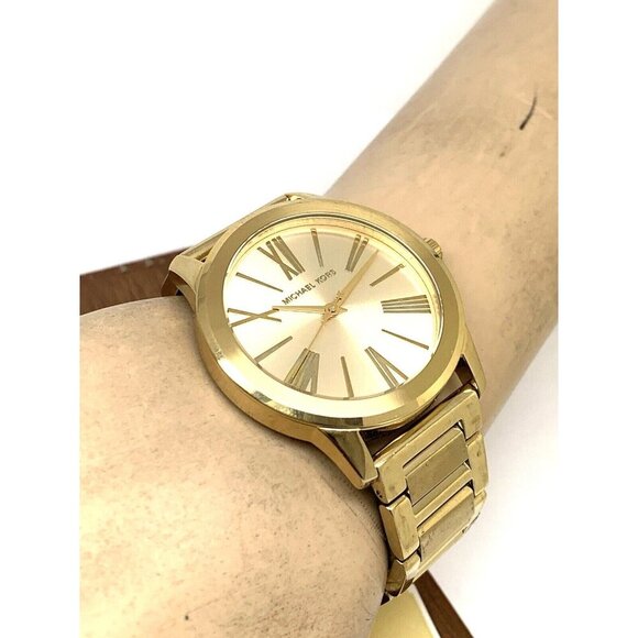 Michael Kors Women's Watch MK3490 Hartman Quartz Gold Stainless Steel 38mm - Picture 5 of 13